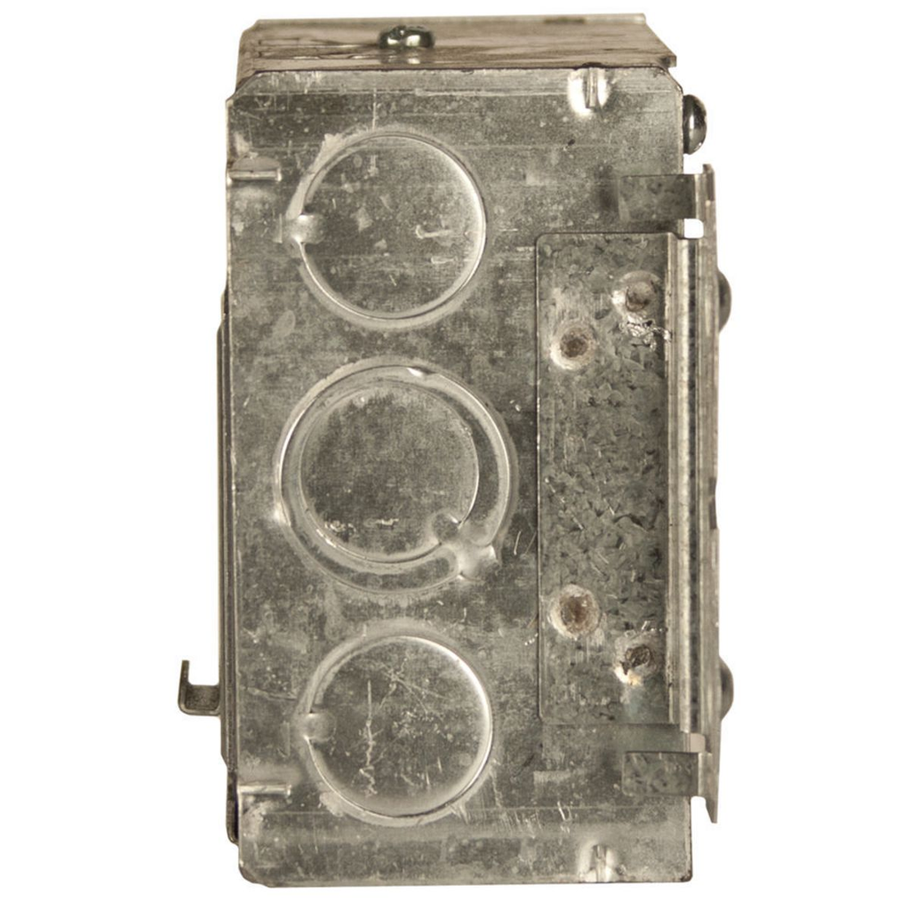 4 In Square Box Welded with STAB-IT Connector, 2-1/8 In