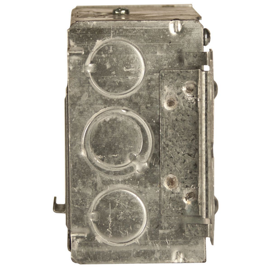 4 In Square Box Welded with STAB-IT Connector, 2-1/8 In