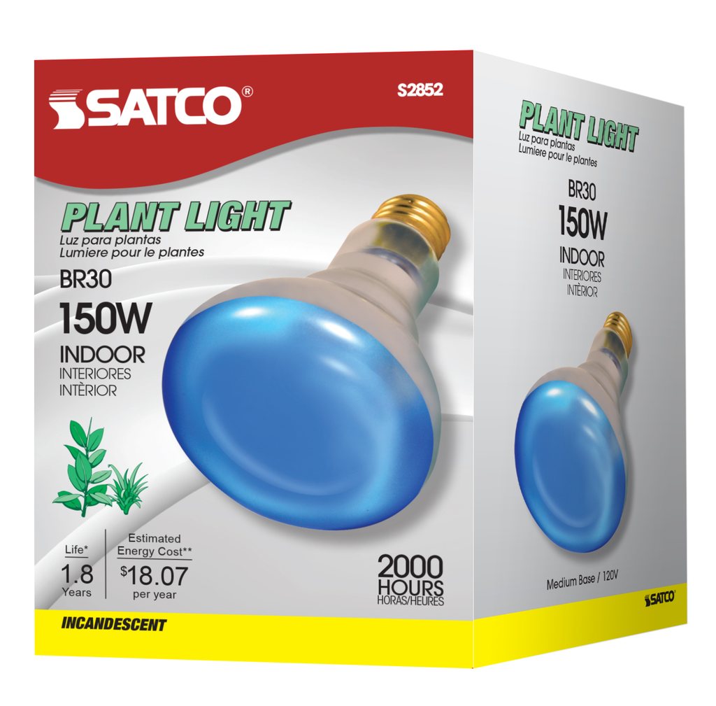 150 Watt R30 Incandescent; Grow; 2000 Average rated hours; Medium base; 120 Volt