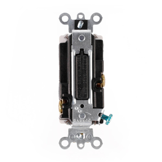 3A, 24V AC/DC Low Voltage Momentary Contact Single Pole Single Throw Decora Plus™ Switch, Center Off, Commercial Spec Grade - WHITE