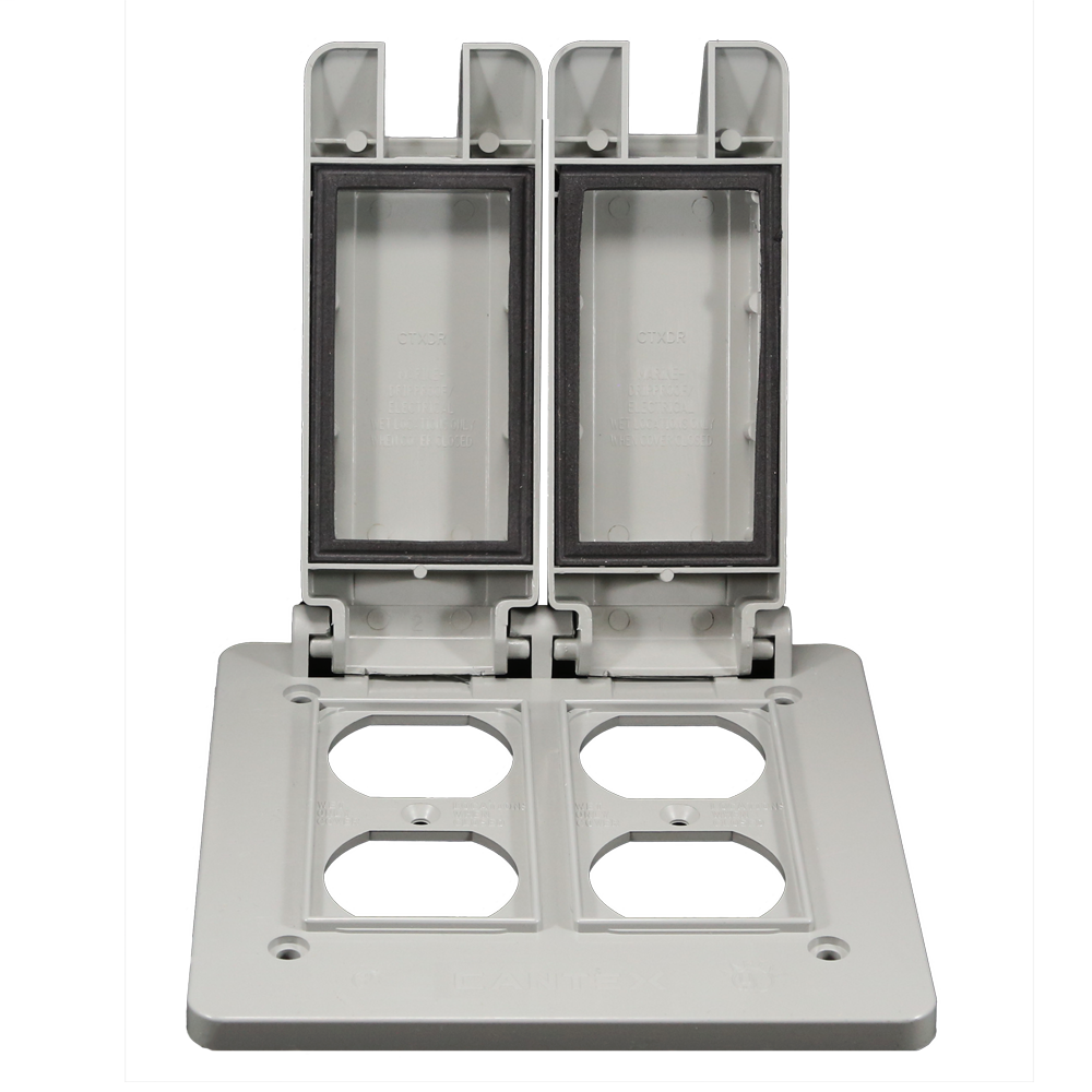 2-Gang Weatherproof Double Duplex Cover
