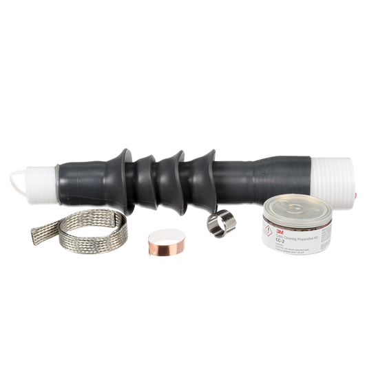 3M Cold Shrink QT-III Termination Kit 7693-S-4, Tape, Wire, UniShield, 5-25/28 kV, Insulation OD 0.72-1.29 in, 4 Skirt, 3/kit