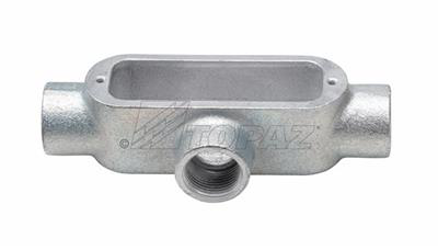 2" Malleable Iron, Rigid Threaded Type T Conduit Bodies