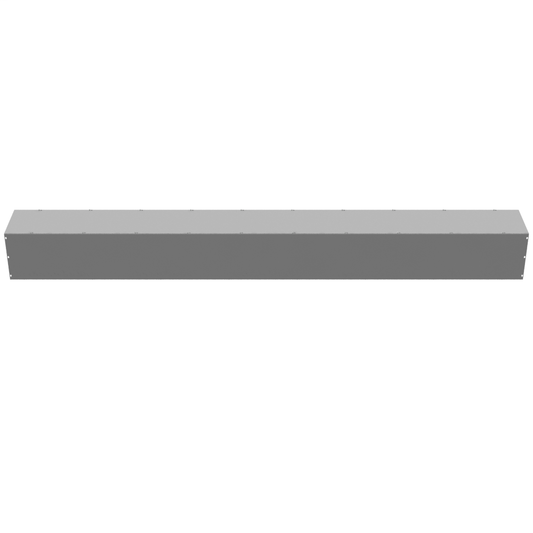 12x120x12 Screw Cover Wireway Type 1 UL Listed Steel Knockouts ANSI 61 Gray