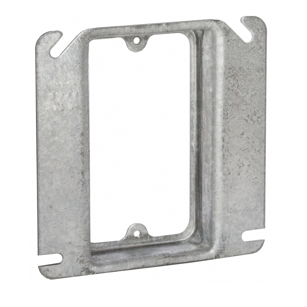 4 in. Square Cover, 1-Device, 3/4 in. Raised