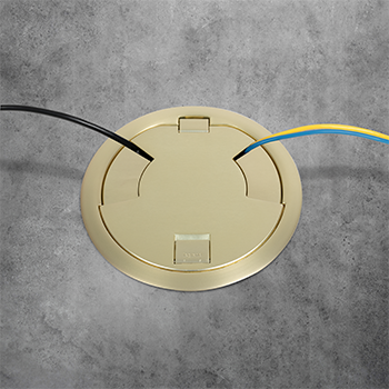 8IN PREWIRED SURF STYLE ASSEMBLY SB SATIN BRASS