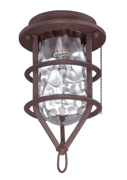 1 Light Outdoor Cage Fan Light Kit - OLK200-RI-LED