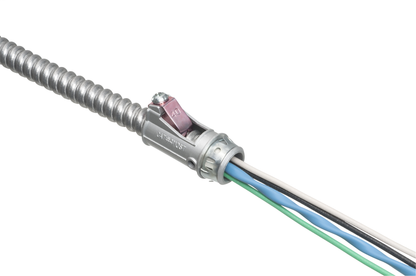 4110ST Zinc die-cast, 1/2" Knockout MC cable connector