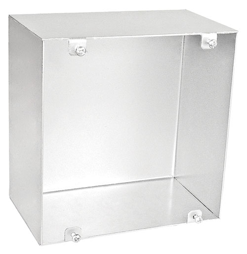 6350-BLNK - Six Square Blank Junction Box 3-1/2" Deep no Knockout, 10 Pak