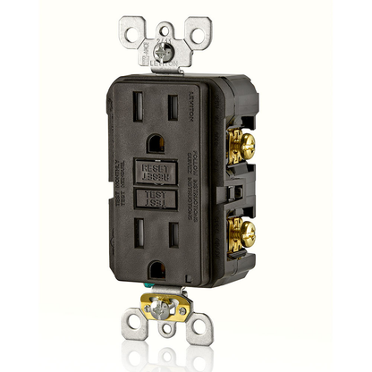 15 Amp, Self Test, Tamper-Resistant GFCI Outlet with LED Indicator Light