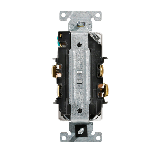 15 Amp Isolated Ground Duplex Receptacle/Outlet, Industrial Grade, Self-Grounding, Isolated Ground
