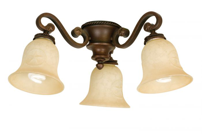 3 Light Universal Fan Light Kit - LK44-AG-LED