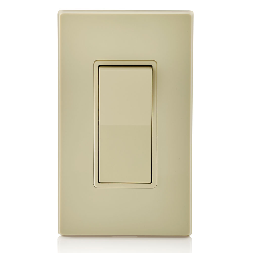 15 Amp Decora Rocker 3-Way Switch, Grounding, Ivory