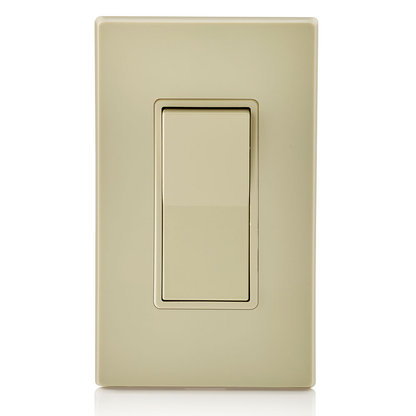 15 Amp Decora Rocker 3-Way Switch, Grounding, Ivory