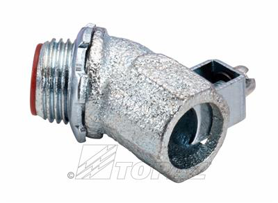 3/4" 45° Insulated Throat Top-Bite Saddle Type Connector