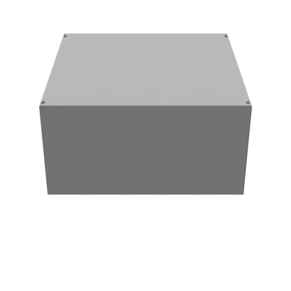 24X12x24 Screw Cover Type 1 UL Steel No KO Gray Cover w/Teardrop Slots Holes In Back
