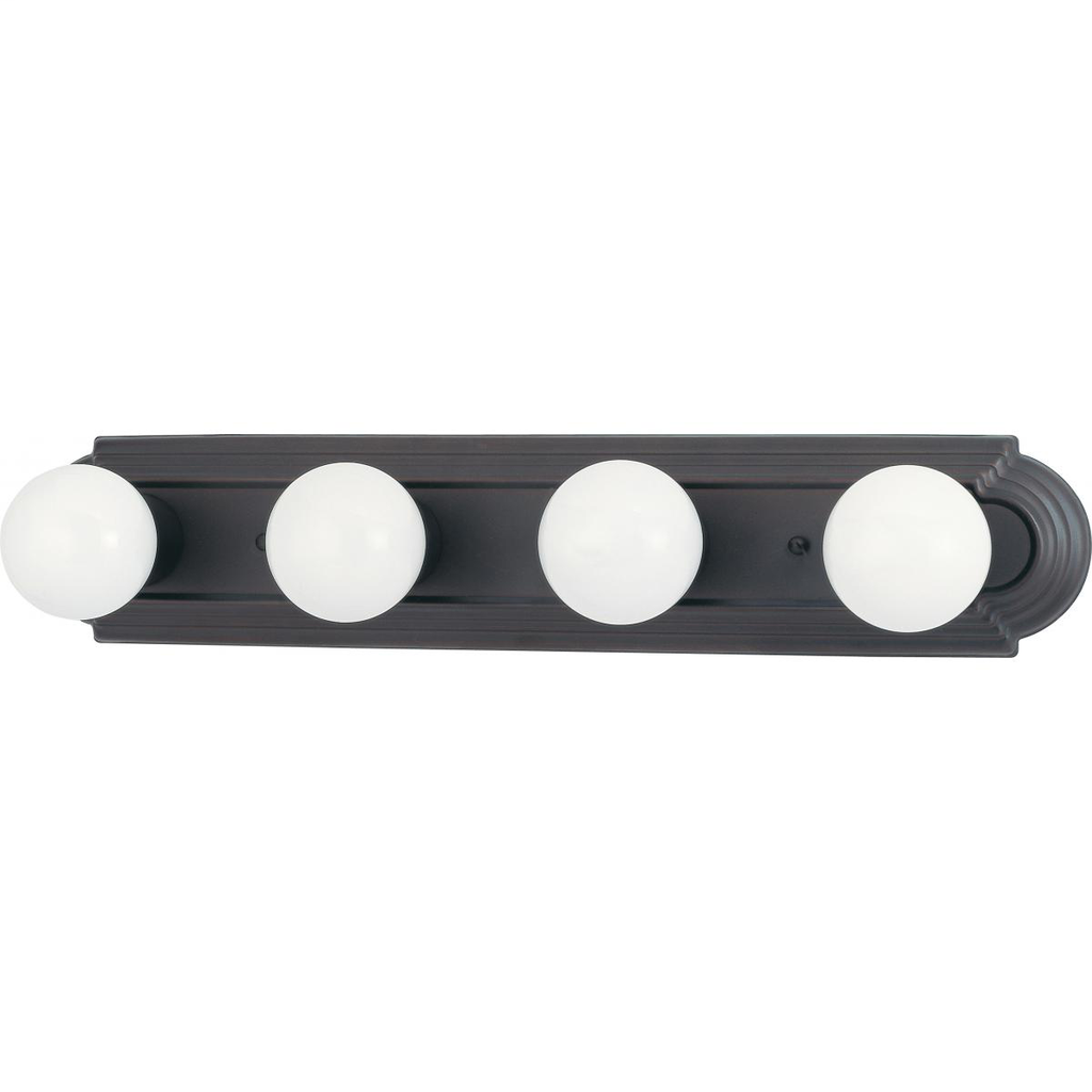 4 Light 24" Vanity Racetrack Style, Color retail packaging