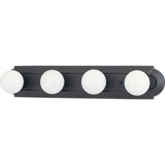 4 Light 24" Vanity Racetrack Style, Color retail packaging