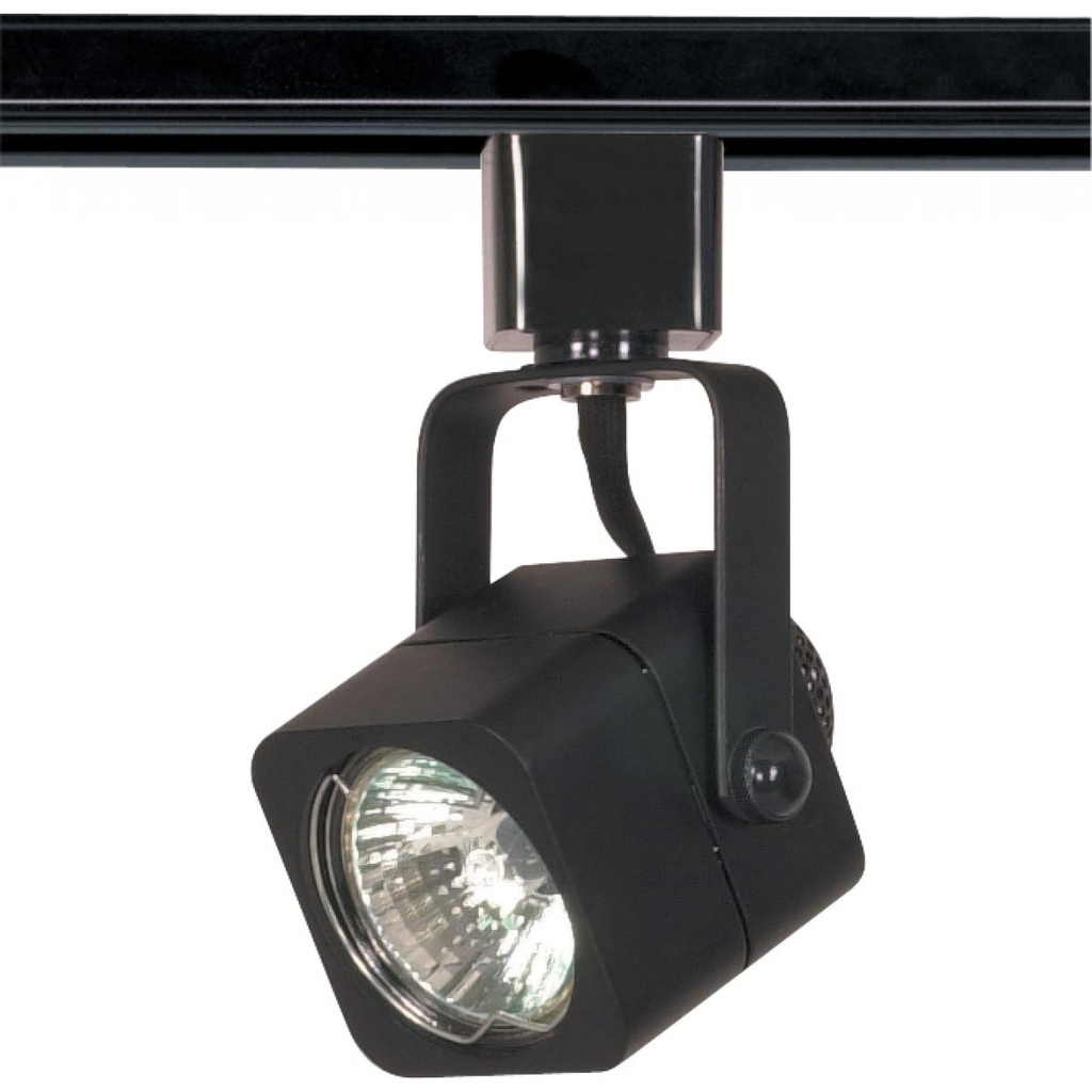 1 Light - MR16 - 120V Track Head - Square - Black Finish