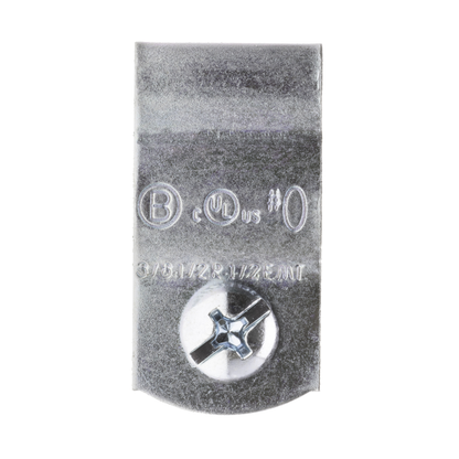 #0 Conduit Hanger with Bolt, Zinc Plated Steel