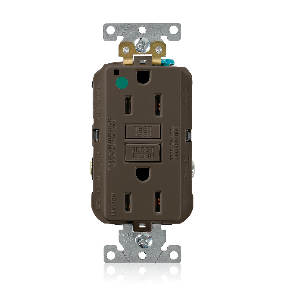 15 Amp SmartlockPro® GFCI Receptacle/Outlet, Hospital Grade