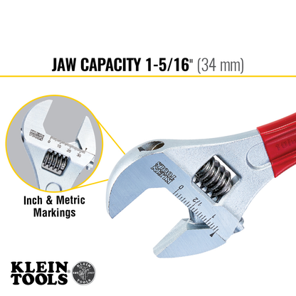 Adjustable Wrench Extra Capacity, 10-Inch