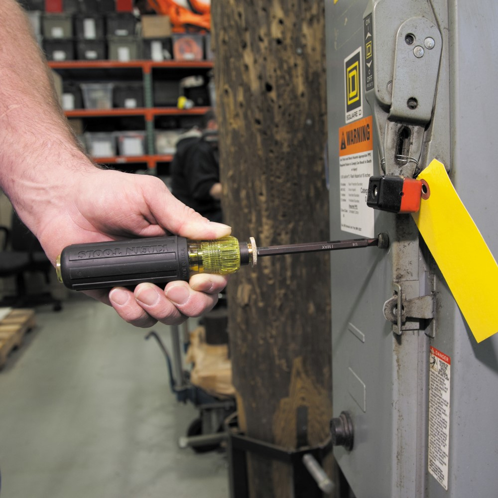 Adjustable Screwdriver, #2 Phillips, 1/4-Inch Slotted