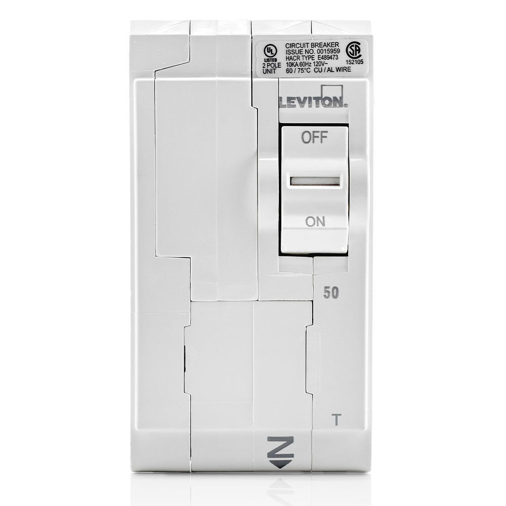 50A 2-Pole Standard Thermal Magnetic Branch Circuit Breaker