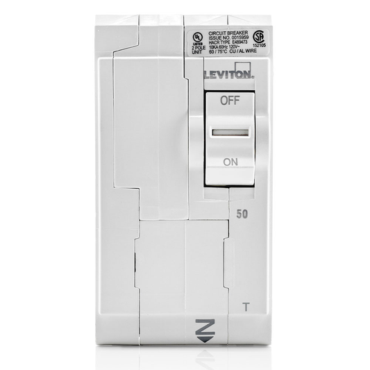 50A 2-Pole Standard Thermal Magnetic Branch Circuit Breaker