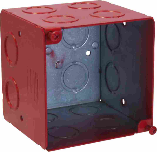 3-1/2" DEEP, 4" SQUARE EXTRA DEEP FIRE ALARM BOX WELDED WITH CKO