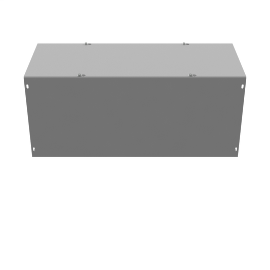 10x24X10 Screw Cover Wireway Type 1 UL Listed Steel No Knockouts ANSI 61 Gray