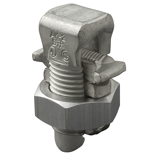 Aluminum Split Bolt, Main Range 1/0-2, Tap Range 1/0-8, Tin Plated, UL, CSA