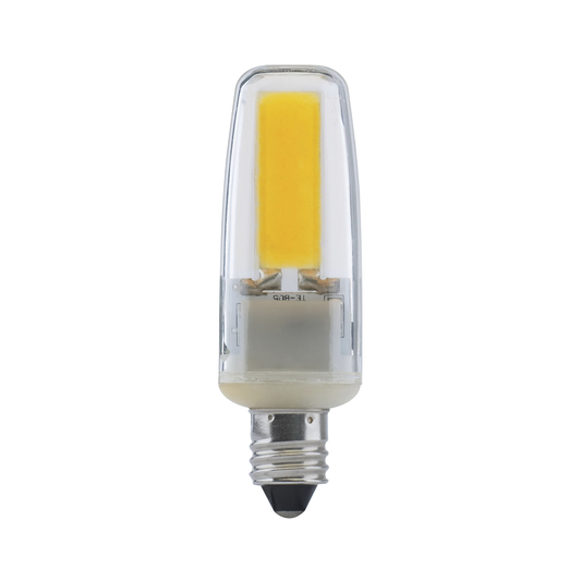 4 Watt; LED; 5000K; Clear; Mini Candelabra base; 120-130 Volt