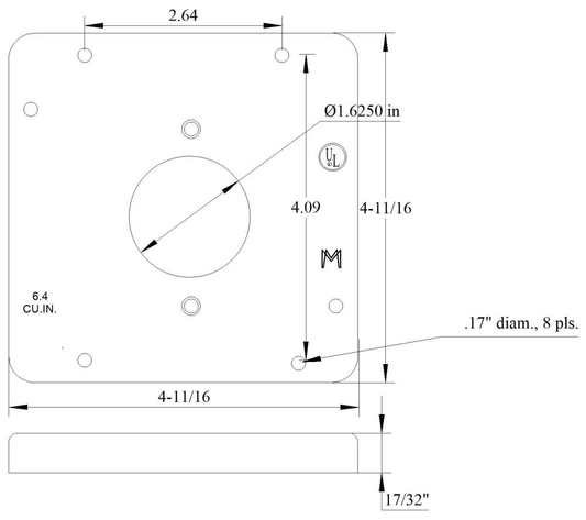 11521, Electrical Square Box Cover
