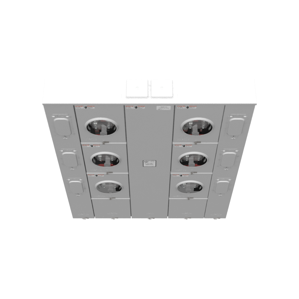 5 Terminal Ringless Large Closing Plate Lever Bypass 6 Position 6-200 Ampere Main Breaker Provision Long Island Lighting Company