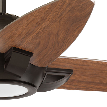 54" 4 Blade Fan w/ LED Light in Antique Bronze