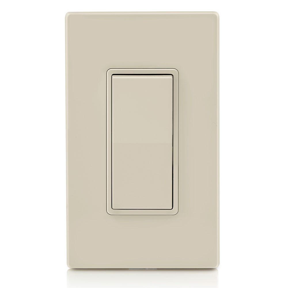 15 Amp Decora Rocker 3-Way Switch, Grounding, Light Almond