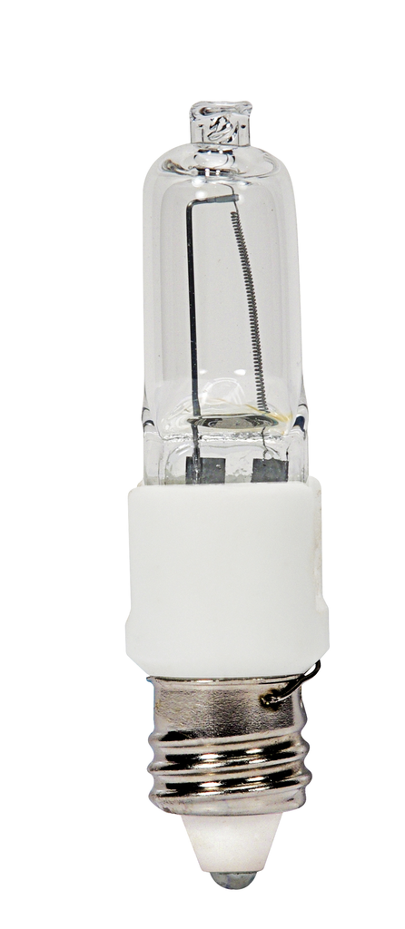 40 Watt; Halogen / Excel; T3; Clear; 3000 Average rated hours; 560 Lumens; Mini Candelabra base; 120 Volt
