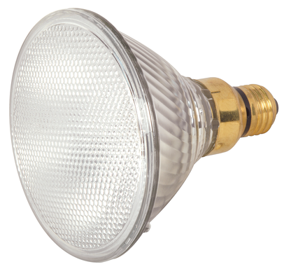 60 Watt; Halogen; PAR38; Clear; 1500 Average rated hours; 1090 Lumens; Medium Skirted base; 120 Volt
