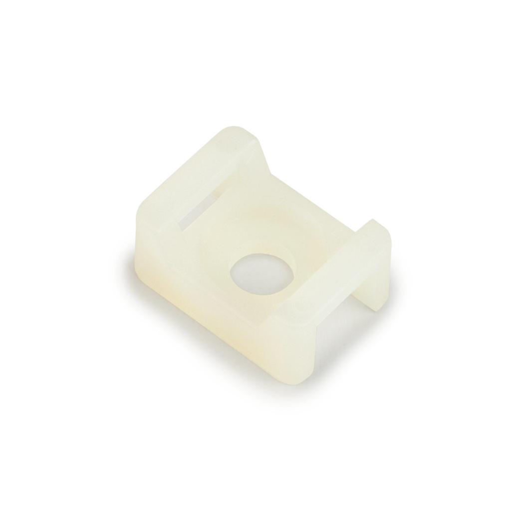 3M™ Cable Tie Mounting Base CTB75X75NTA-C, 4-way Adhesive Mount