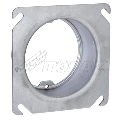 4" Square to Round Raised 1-1/2" Ears 2-3/4" OC Device Rings