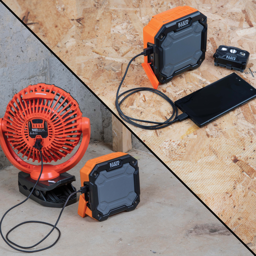 Bluetooth® Jobsite Speaker with Magnet and Hook