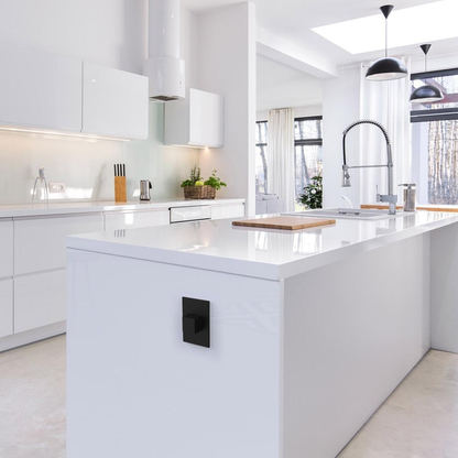 adorne® Graphite 1-Gang+ Screwless Wall Plate with Microban®
