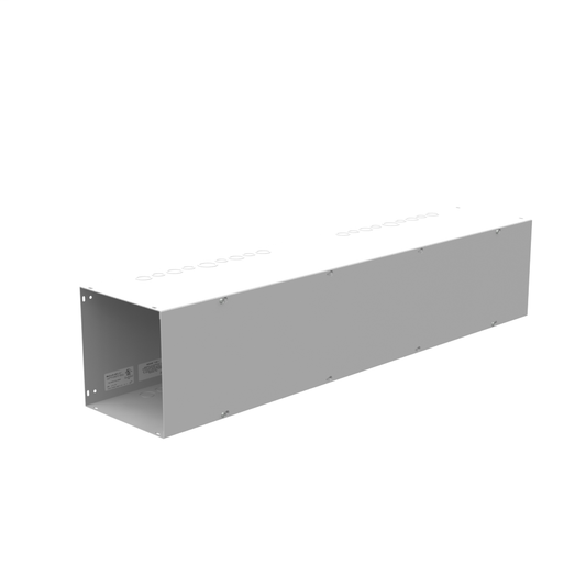 10x48x10 Screw Cover Wireway Type 1 UL Listed Steel Knockouts ANSI 61 Gray