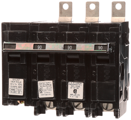 BREAKER 90A 3P 240V 22K BLH 120V SHUNT