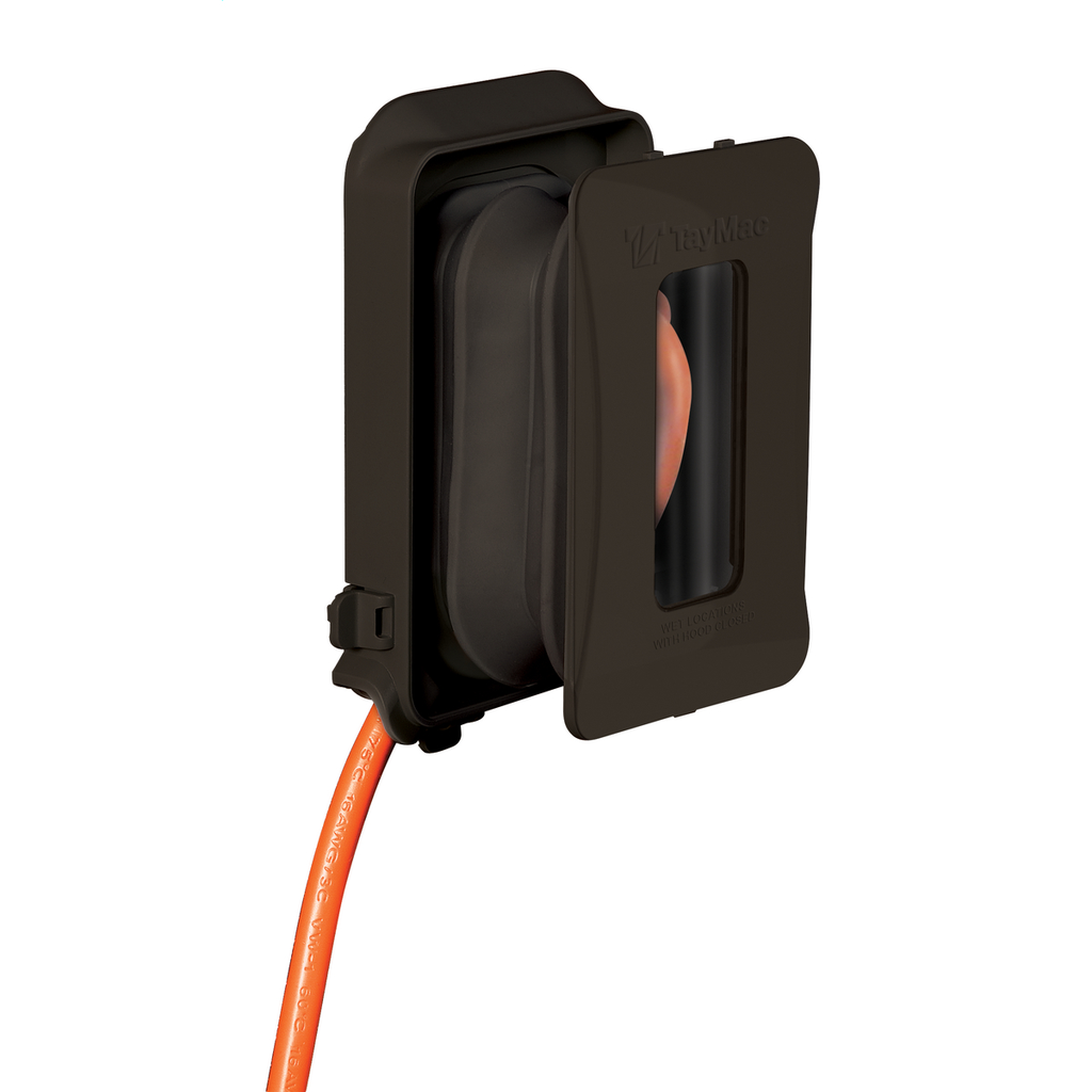 1-Gang Weatherproof In-Use Cover, Expandable, Bronze