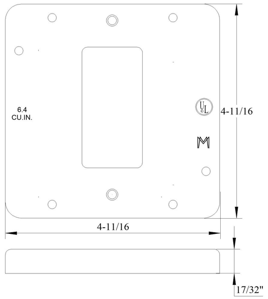 11532, Electrical Square Box Cover