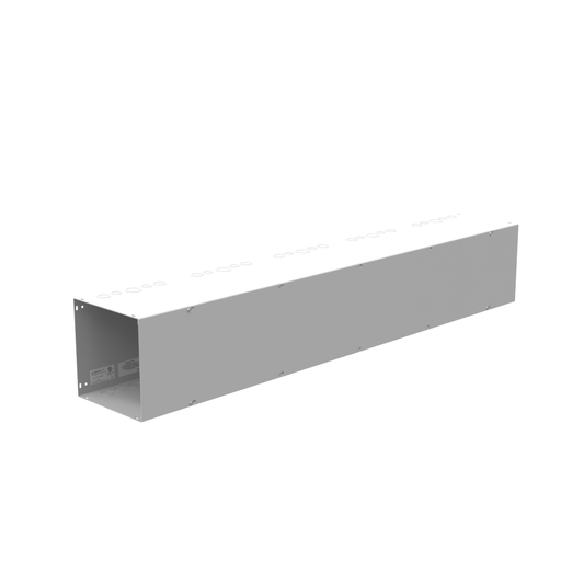 10x60x10 Screw Cover Wireway Type 1 UL Listed Steel Knockouts ANSI 61 Gray