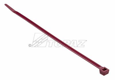 11" Air Handling Cable Ties Burgundy 6/6 Nylon