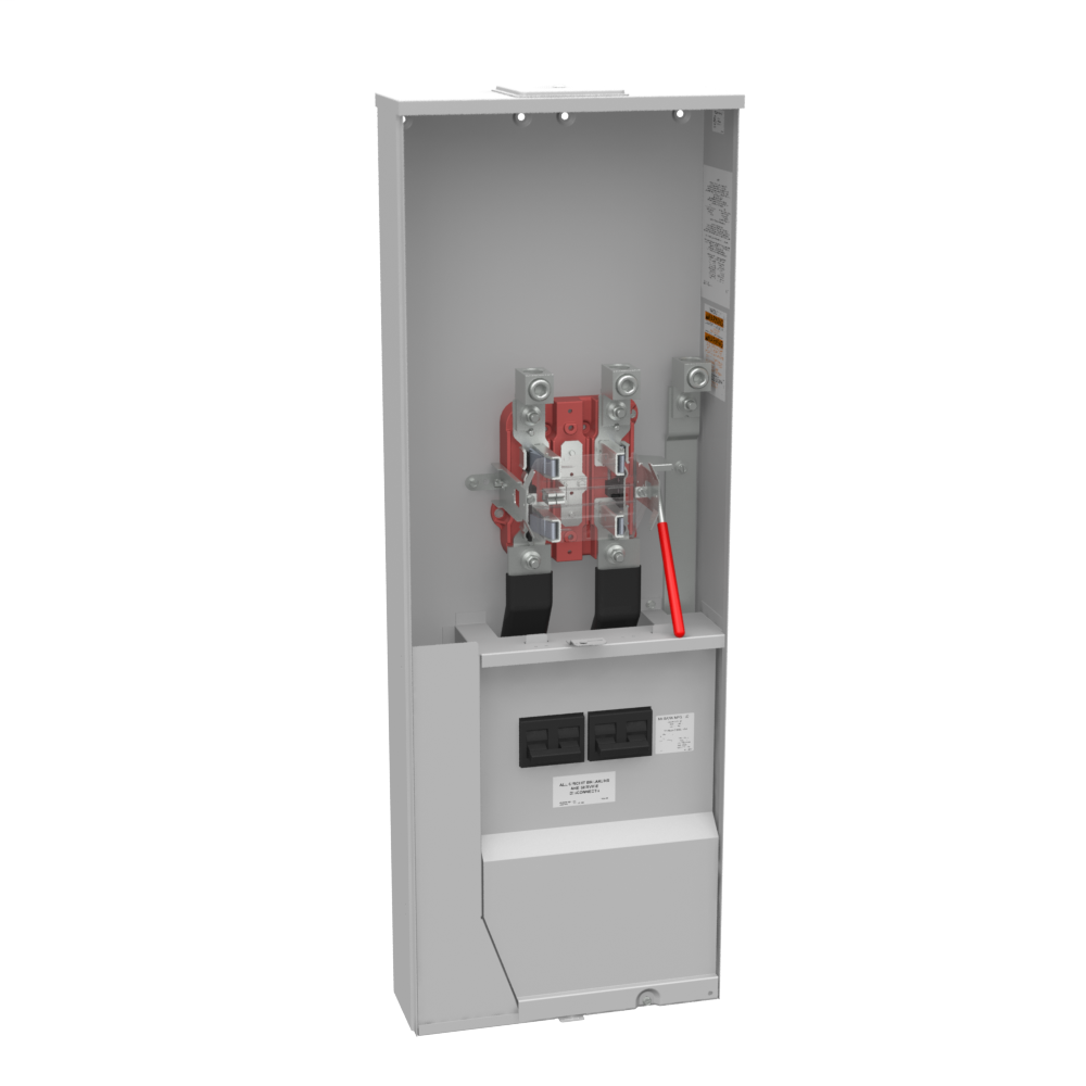 4 Terminal Ringless Large Closing Plate 2-150 Ampere Main Breaker Single Connector Locking 4-600kcmil Long Island Lighting Company
